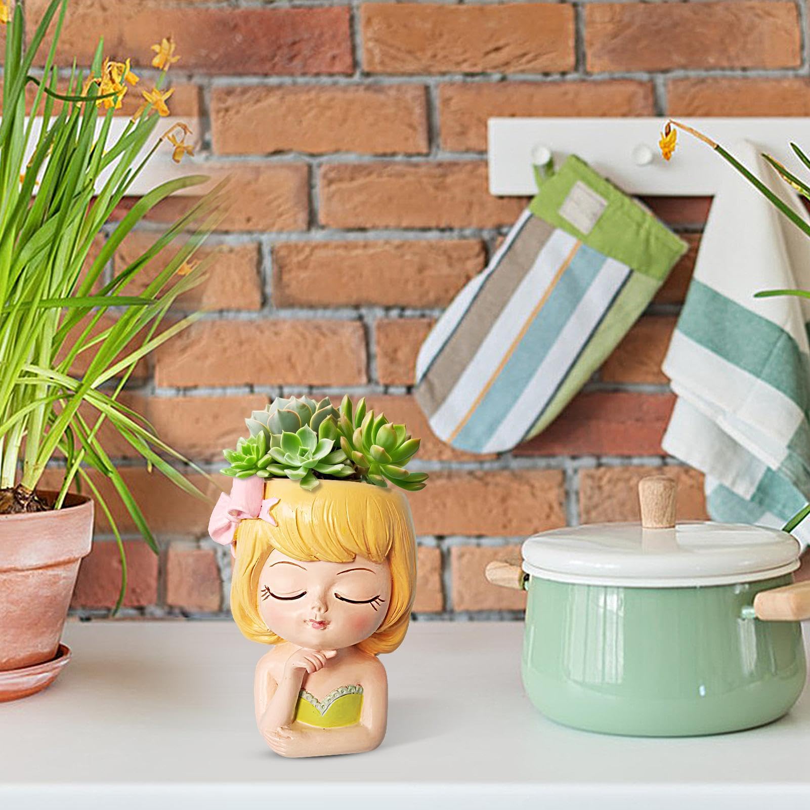 Amazon.co.jp: Yorajuy フェイスプランター かわいい 小さい Amazon.co.jp: Yorajuy フェイスプランター かわいい 小さい